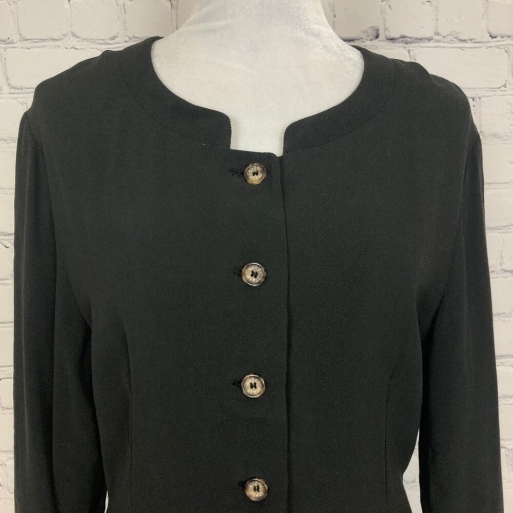 Gucci Vintage Black Jacket Blazer Size 44 Rayon Wool 1990s - Picture 4 of 8